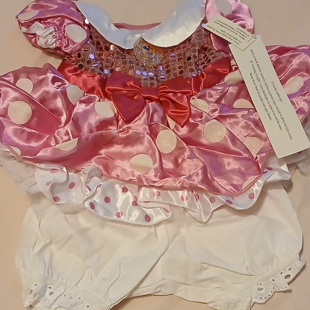NWT ~Disney Store Minnie Mouse Infant Costume ~ Size 6-9 months